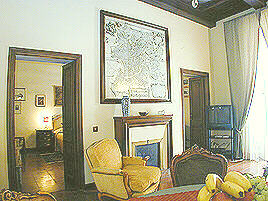 High vaults wooden beam ceilings ex.: sitting room