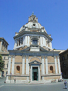 The churches near Trajan's column