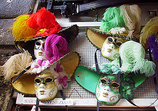 Venice carnival masks