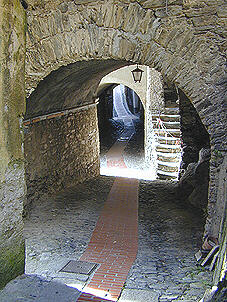 Italian Riviera carruggio winding alley