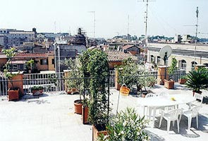 The terrace of the palace