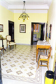 The foyer of the Monti Bernini apartment