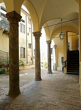 The porch of the palace