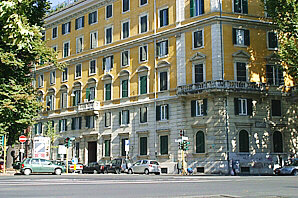 Rome apartment building view