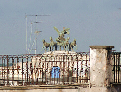 Chariot statue of the Palace of Justice Rome