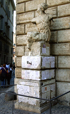 Rome Piazza Navona Pasquino statue