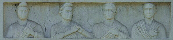 Rome Appian Way Via Appia Antica Frontespice monument tomba del frontespizio