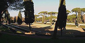 Rome Borghese Gardens Piazza di Siena
