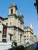 Rome Via del Babuino the Church of Saint Attanasio
