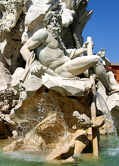 Rome Piazza Navona Four Rivers Ganges
