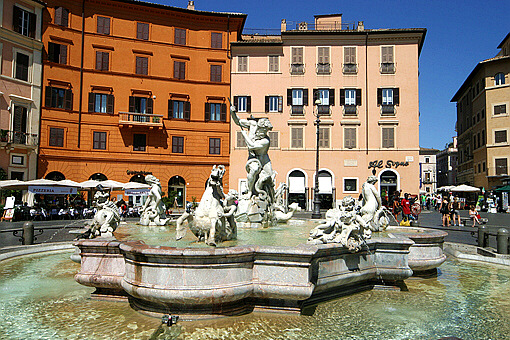 Rome Piazza Navona Fountain of Neptune