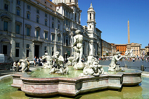 Rome Piazza Navona Fountain of the Moor