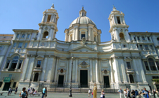 Rome Piazza Navona Saint Agnes Church