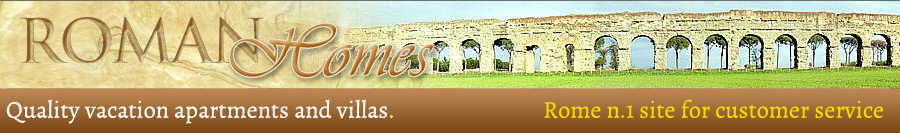 Advertise apartments and villas for rent in Rome in the Roman Homes website