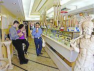 Rome Il Gelatone ice cream parlor interior